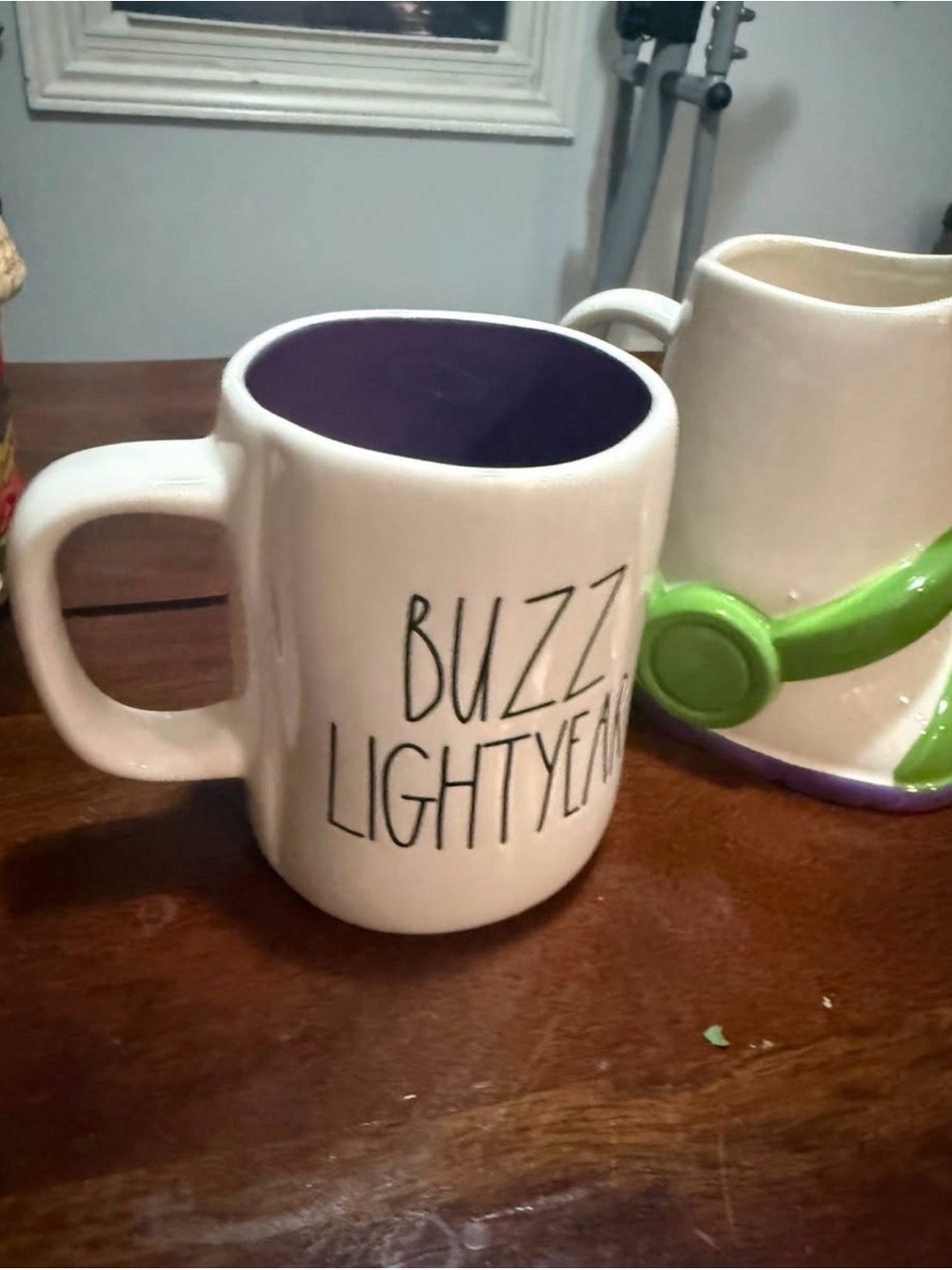 Buzz Lightyear Ceramic Coffee Mug - White with Purple Interior